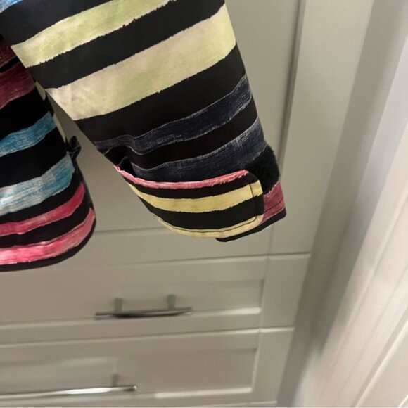 BURTON Striped Multicolor Snowboard Ski Jacket -Lots of Features! Sz Small - Picture 5 of 16